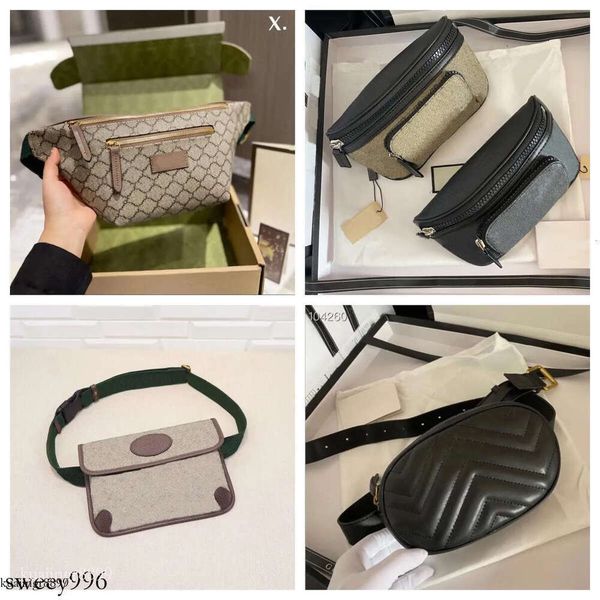 Waist High Quality Red And Green Adjustable Shoulder Strap Chest Fashion Women Cross Body Bags Real Leather Belt Fanny Pack Designer Bag VVV