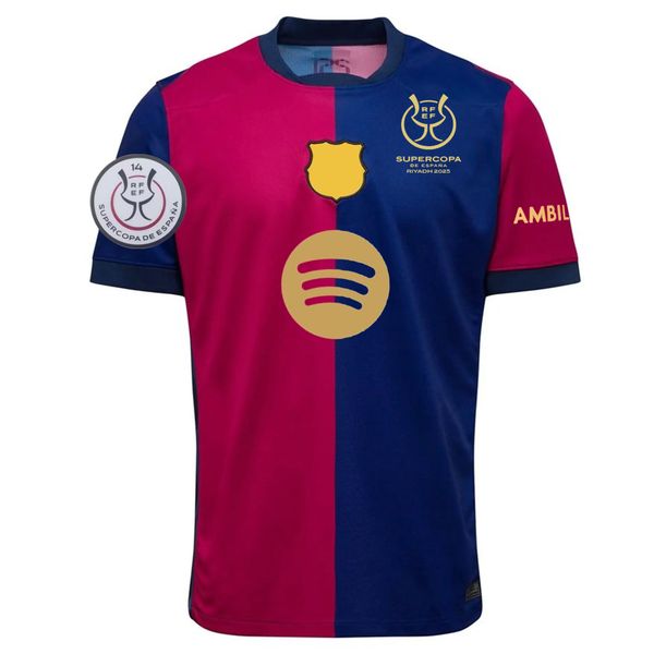 LAMINE YAMAL final jerseys 2025 supercopa de espana RAPHINHA LEWANDOWSKI football shirts