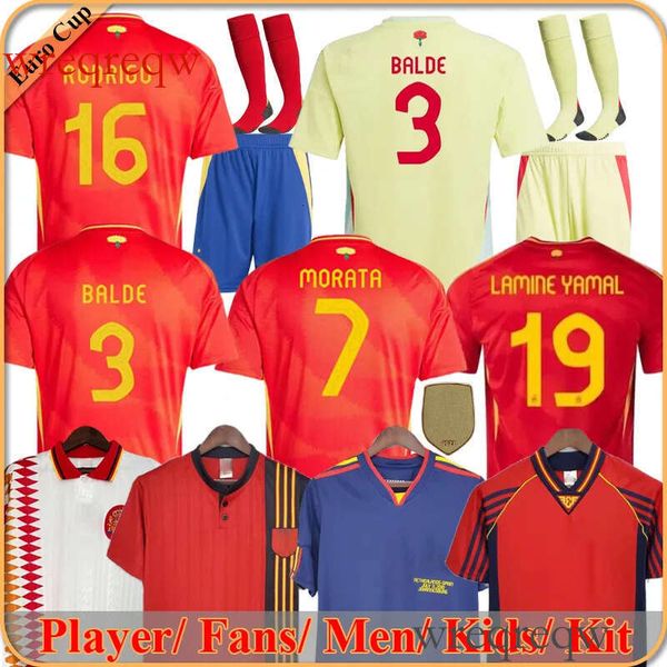 2024 Euro Spain soccer jerseys YAMAL espana GAVI RODRIGO MORATA CUBARSI CARVAL PEDRI Player version football shirts espagne women kids kit t