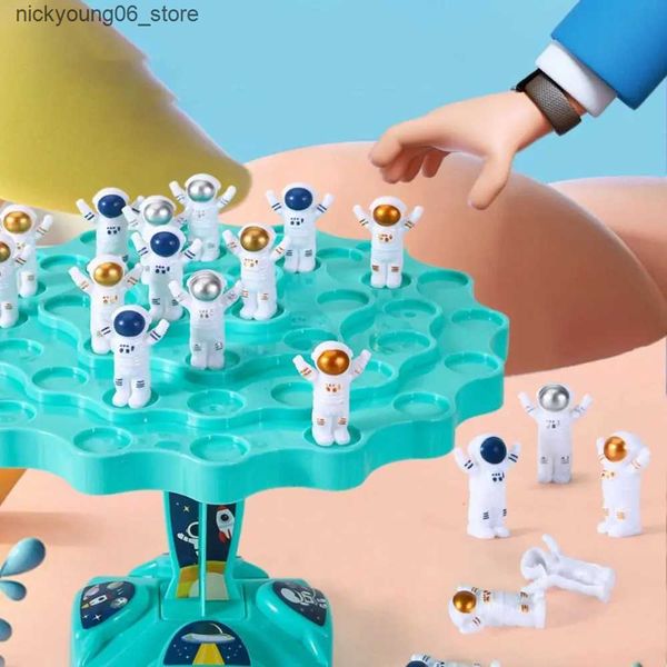 Hammering Pounding Toys Fun Astronaut Frog Balancing Toy Balance Tree Puzzle Toy Balancing Board Parent-Child Interaction Table Games L24091