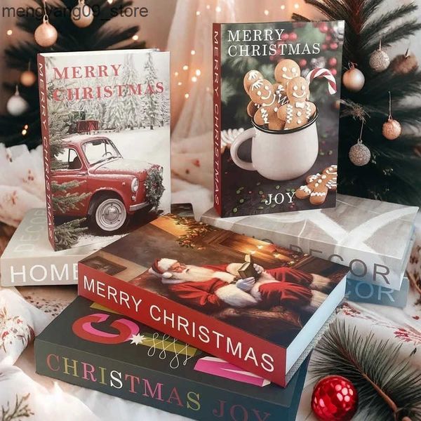 Other Home Decor Christmas Interior Decoration Open Luxury Fake Book Storage Box Boho Bauhaus Decorative Books Home Decor Coffee Table Bedro