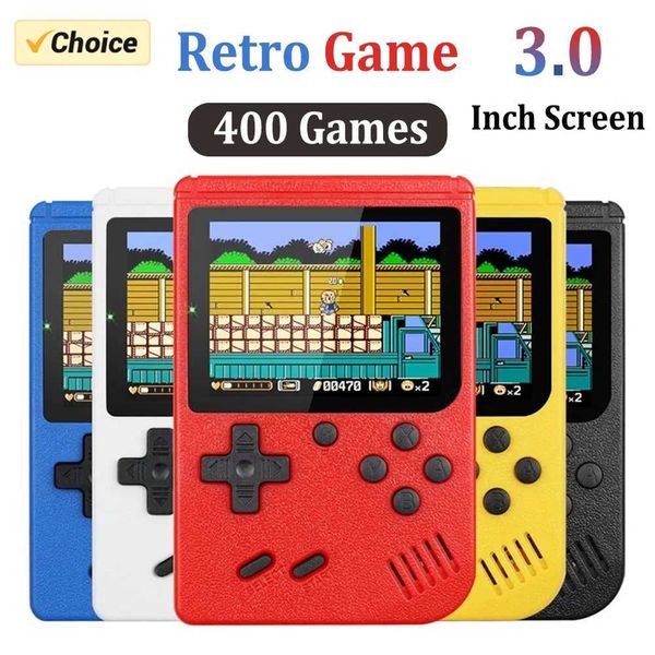 Game machine Retro Portable Mini Handheld Video Game Console 8-Bit 3.0 Inch Color LCD Kids Color Game Player Built-in 400 games Z241028