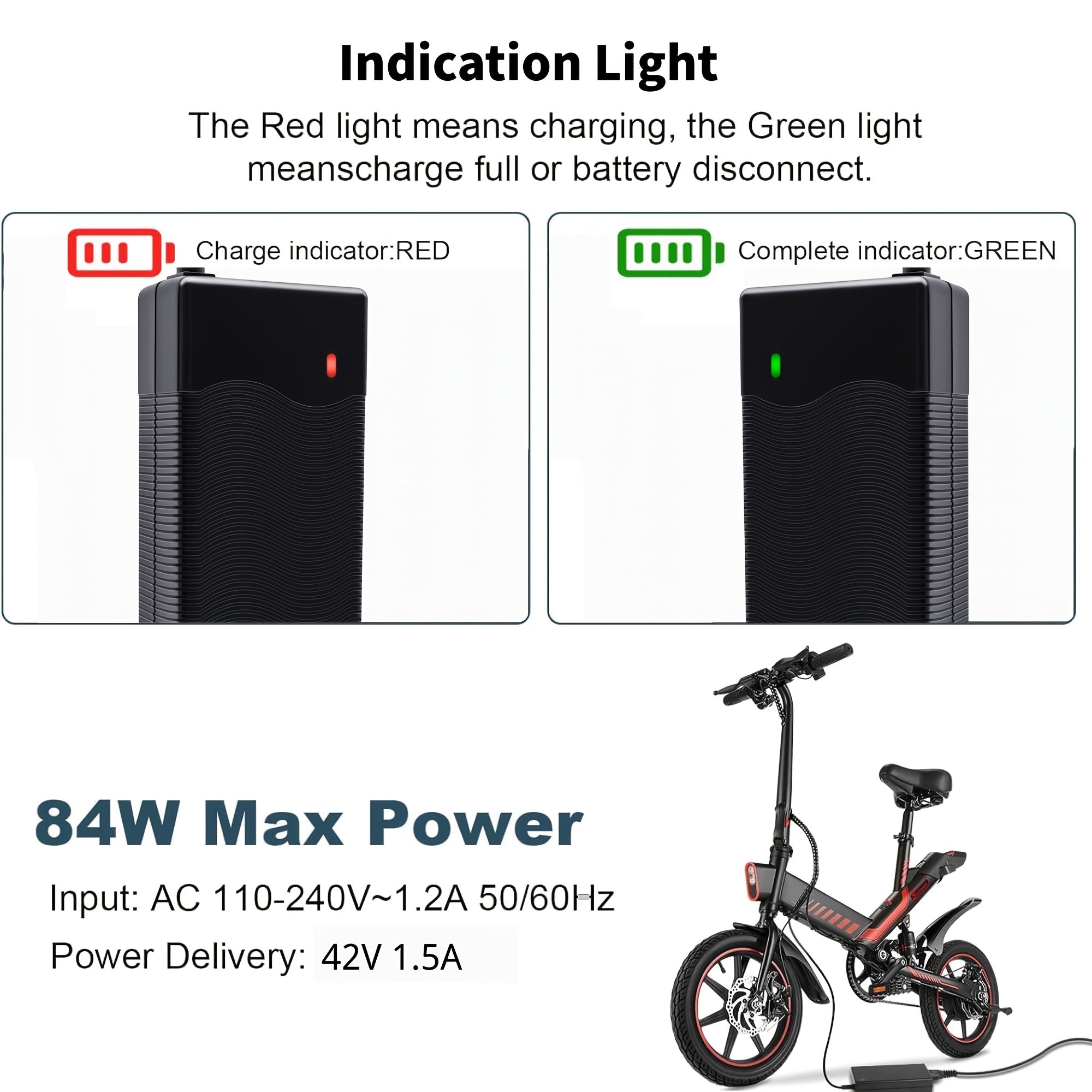 TEMU 36v-42v 1.5a-2a Scooter Charger For Gxl V2-g4-g3-g2-xr Elite-xr Ultra-glider- Electric Scooter, 36v Battery Charger, Not Compatible With