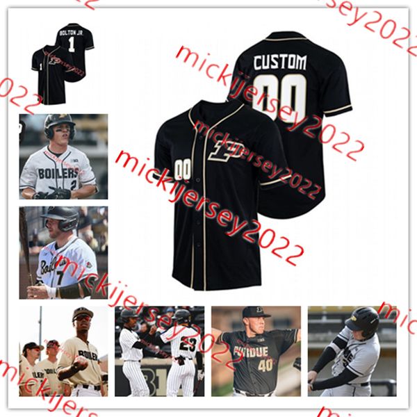 Curtis Washington Purdue Boilermakers Baseball Jersey Troy Viola Paul Toetz Evan Albrecht Cam Thompson CJ Valdez Mike Bolton Purdue Jerseys