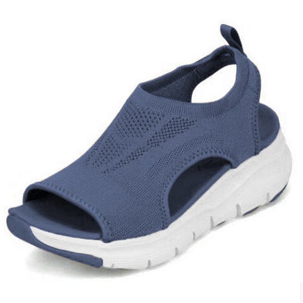 Size Plus Women&#039;s Shoes Summer 2021 Comfort Casual Sport Beach Wedge Women Platform Roman Sandals 9aad