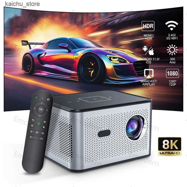 Projectors X3 Pro HD Projector Portatil 4K 1280x720P Android Wifi LED Video Home Theater Cinema Phone Mini Games Proyector Movie PK HY350 J2