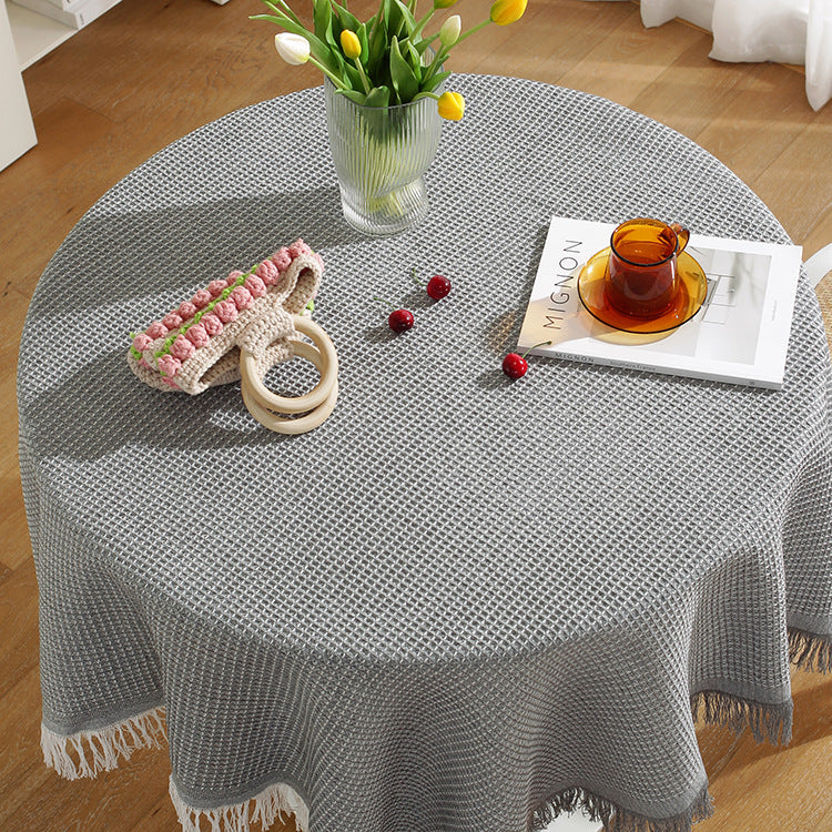 White tablecloth round table square table coffee table bedside table desk photo background cloth tablecloth