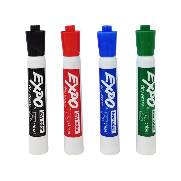 4 Colors Sharpie EXPO 82074 LowOdor Markers Bullet Tip Quickdrying Ink Writing for Classrooms Offices and Homes 231220