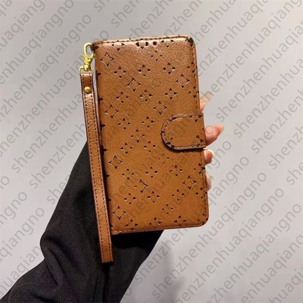 Brand Flip Leather Phone Case For iPhone 15 Pro Max Cases Card Holder Apple iPhone 14 Pro Max 13 12 11 X XR XS Max 15 Plus Case Luxury 3D Em