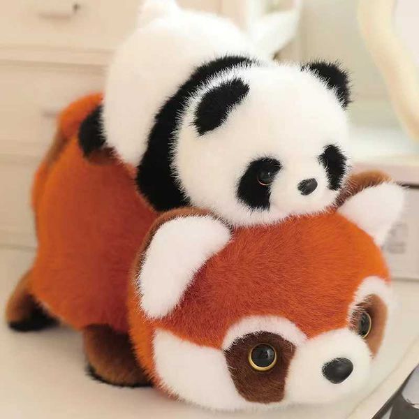 Plush Dolls 25-35-45 cm Flip Panda Doll Anime Plush Toy Cute Doll Stuffed Animal Soft Doll Plush Christmas Gift Q241114