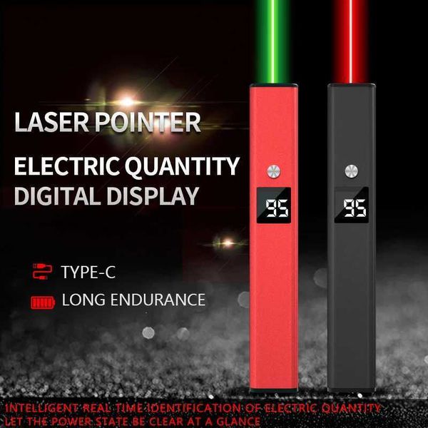 Lassr Pointer Electrical Digital Display Laser Pen Sales Department Laser Pointer Infrared Ray Pointer Type-C Charging T241218