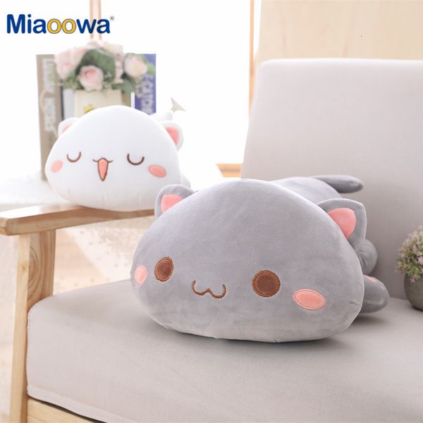 Plush Dolls 1pc 35-50-65cm Kawaii Lying Cat Plush Toys Stuffed Cute Cat Doll Lovely Animal Pillow Soft Cartoon Cushion Kid Christmas Gift 23