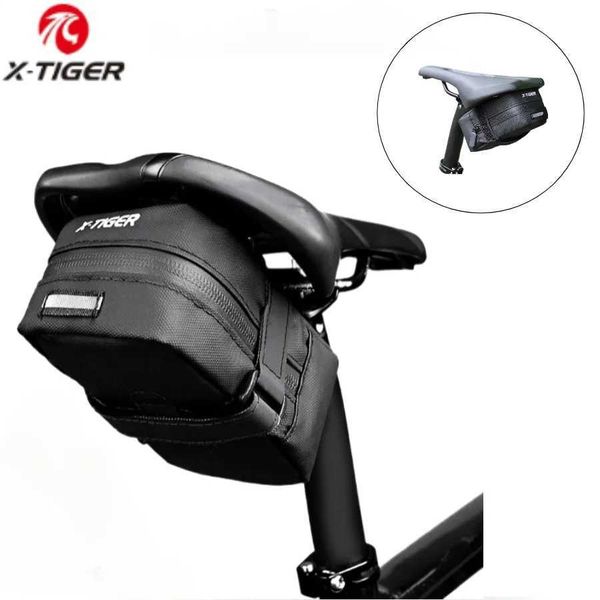 X-TIGER bicycle saddle bag 0.7L mini portable tail bag MTB mountain road bike tool kit repair kit reflective bike accessories W241008 W24100