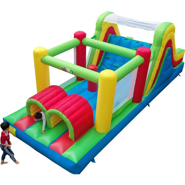 Inflatable Bouncers Playhouse Swings YARD Bounce House 652824m Castle Obstacle for Kids Games Toys Slide Bouncer Jumping Trampoline 231212