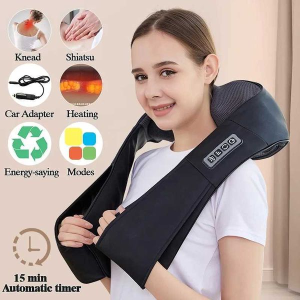 Massaging Neck Pillowws U Shape Body Massager Shawl Beauty Health Cervic Back Neck Waist Muscle Infrared Heating Car-Home Auto Electric Shia