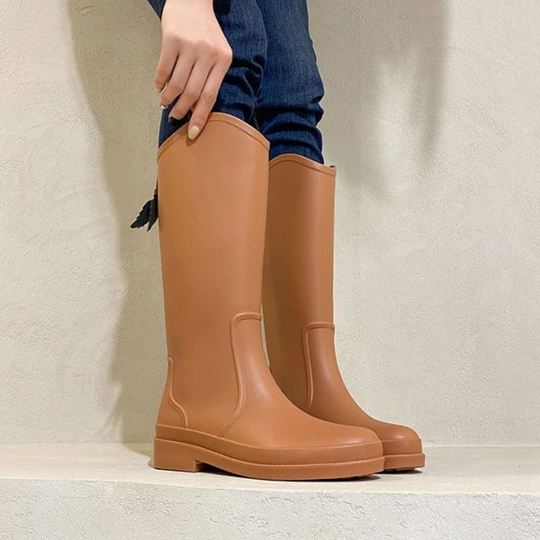 Womens high rubber boots waterproof work garden Galohes womens rain boots Botas De Caza Espanolas womens rain boots 241108