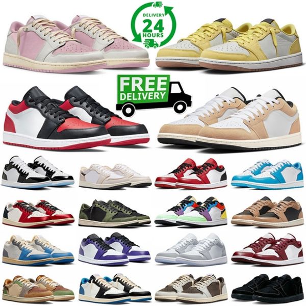 men women free shipping basketball shoes designer sneakers Panda Bred Toe UNC Pine Green Olive Arctic Punch mens womens outdoor sports train