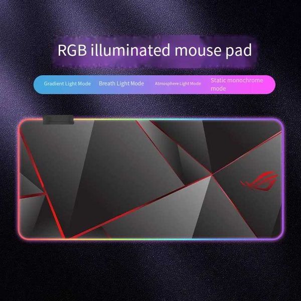 Grande não deslizamento de mouse luminoso mouse games mousepad jogador profissional mouse mouse tat de borracha MATC250114