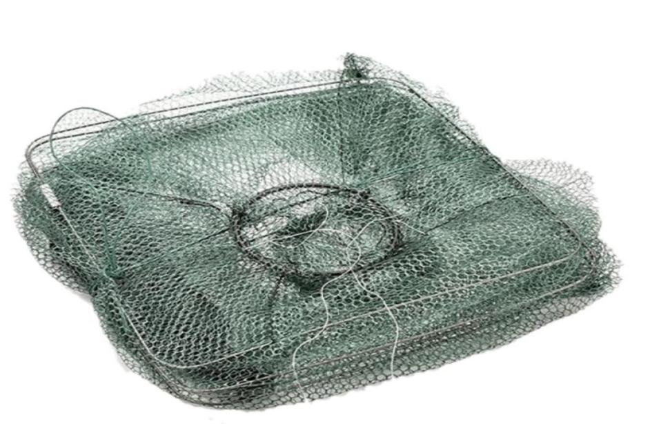 2019 New Folding Fish Minnow Crab Fishing Bait Shrimp Trap Cast Net Cage Fi4902704