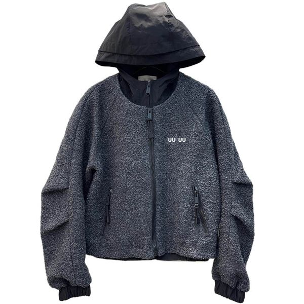 Autumn Winter Plush Coats Women Hooded Jacket Designer Warm Outerwear Casual Loose Padded Jacket