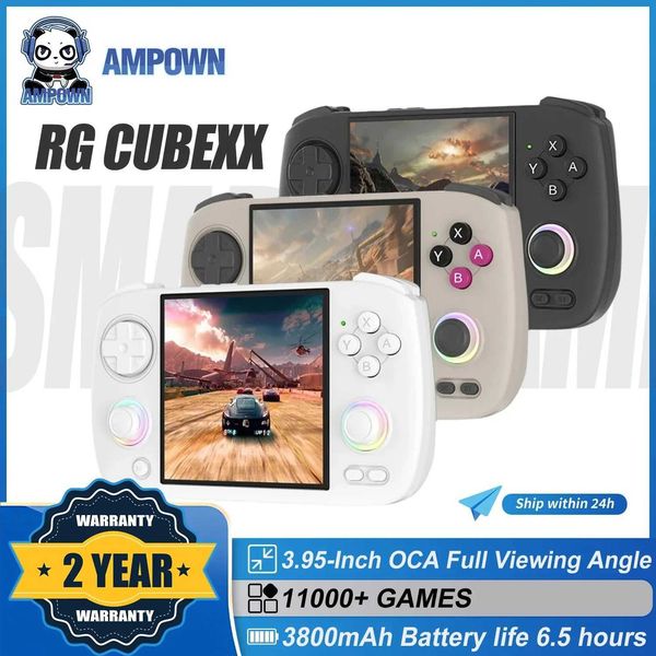 Portable Game Players RG CubeXX handheld game player 3.95-inch touch screen Linux 64 bit portable video console retro gaming GPD H250114