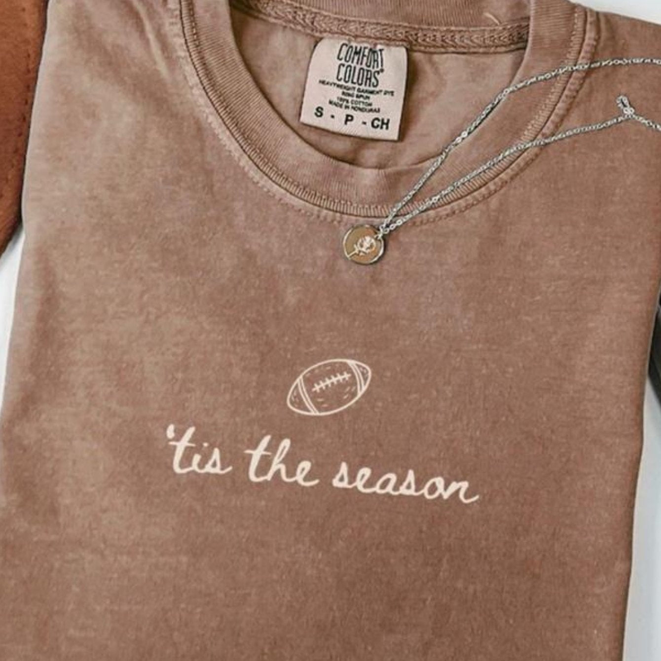 TEMU Washed Women's T-shirt Comfortable Football Shirts, Seasonal Football Shirts, Football Season Shirts, , Football Themed Gift Shirts,