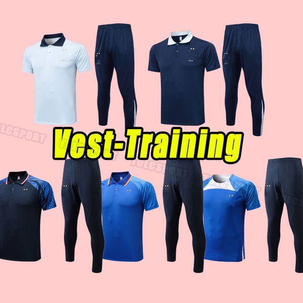 24 25 BENZEMA MBAPPE GRIEZMANN soccer tracksuits French KANTE POGBA ZIDANE GIROUD MATUIDI Kimpembe VARANE PAVARO long shorts training polo v