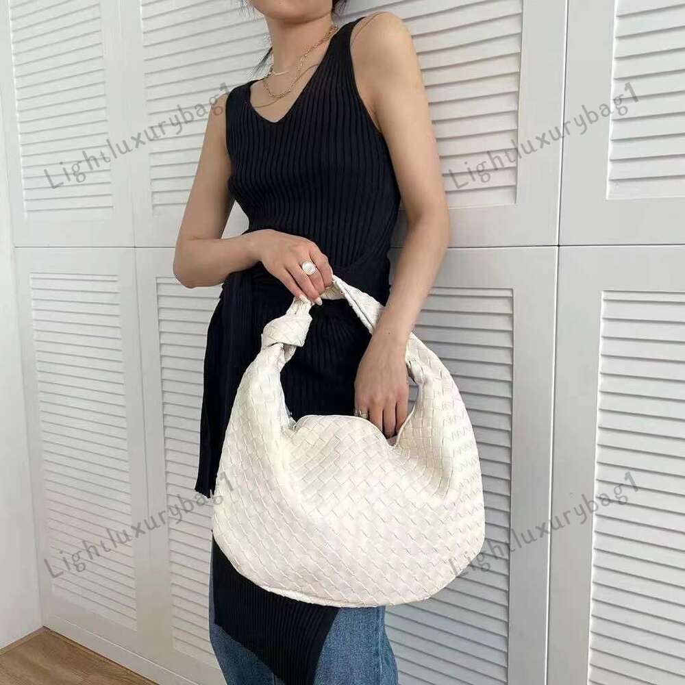 Brand Woven Large Size premium leather Tote Bag Candy Designer Real Sheepskin Knitting Handbag Has A Knotted Handle For A Contemporary Edge 4 sizes