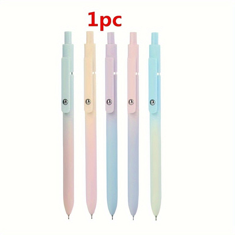 TEMU 1-5-10-15 Pack Black Gel Pens, Quick-dry Retractable Rollerball Pens 0.7mm For School, Office & Home Use - Cute Diary Gift Pen