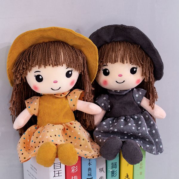 Dolls 45cm Princess Doll Stuffed Toys Plush Kids for Girls Children Kawaii Baby Cartoon Soft 230111