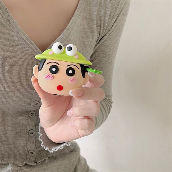 ddmygifts Xiaoxin is suitable for Pro Bluetooth wireless headphone cases, 1st-2nd-3rd generation cute silicone funny cartoon A