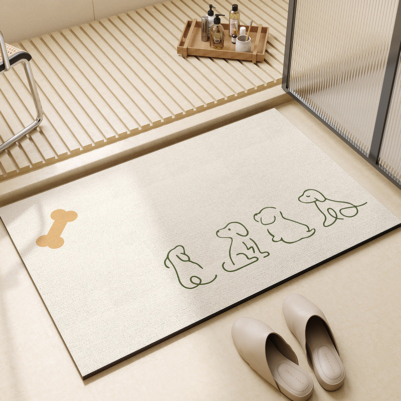 Bathroom Floor Mats Soft Mats Non-slip Door Mats Entrance Carpet Toilet Mats