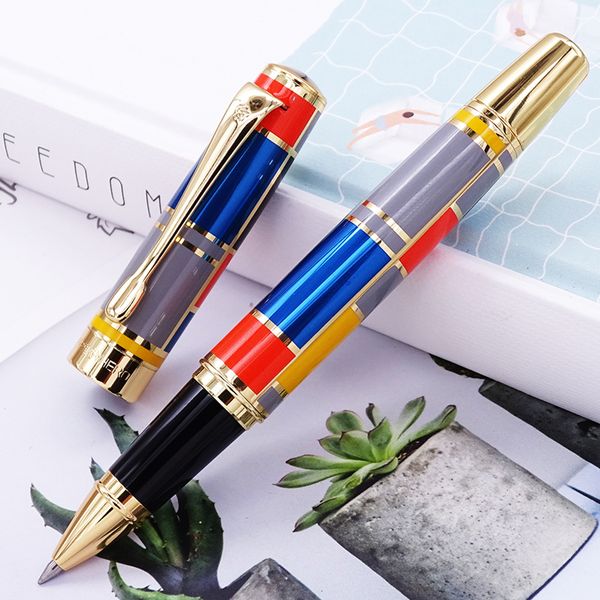 wholesale Ballpoint Pens Hero 767 Metal Rollerball with Refill Beautiful Colored Ink Pen Medium 0.7mm Golden Clip for Business Office 230815