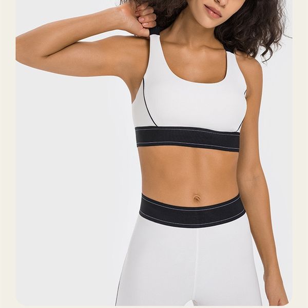 A-346 Womens Sports Bra Yoga Leggings Adjustable Shoulder Strap Elastic Waist Training Pants Women Activewear Gym Set