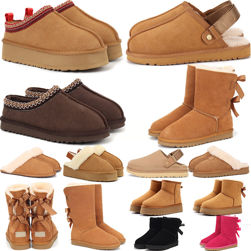 Free Shipping uggssneaker australia ultra mini boots designer women boot tasman slippers tazz sandals booties khaki black winter sonw fur slides wom