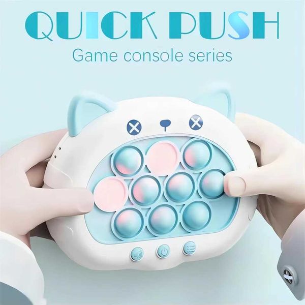 Animal Series Pop Push Game Machine Kids Cartoon Cute Fun Whac-A-Mole Squeezing Anti Stress Sensory Bubble Pop Fidget Toy Gifts Y240810