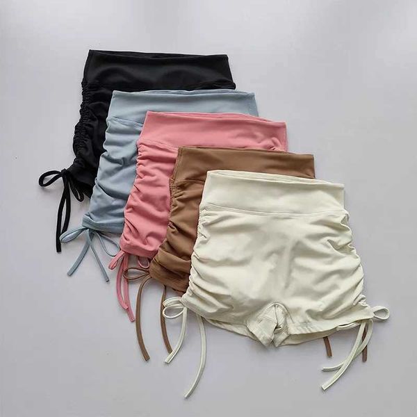 Summer Yoga Shorts Mulheres shorts fitness sports esportes respiráveis arestas de ponta alta na cintura executa