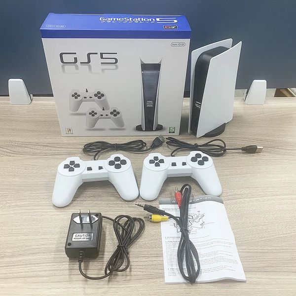 Gamestation Av-out Home Tv Console Game Station 5 200games Double Handle Euus Plug 240327