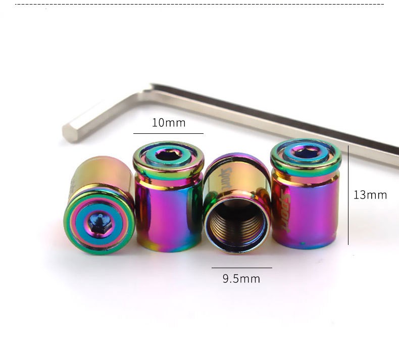 1000 sets-lot Car Tire Valve Stem Cap Auto Wheel Tyre Air Cap Stems Cover Anti-Theft Dust