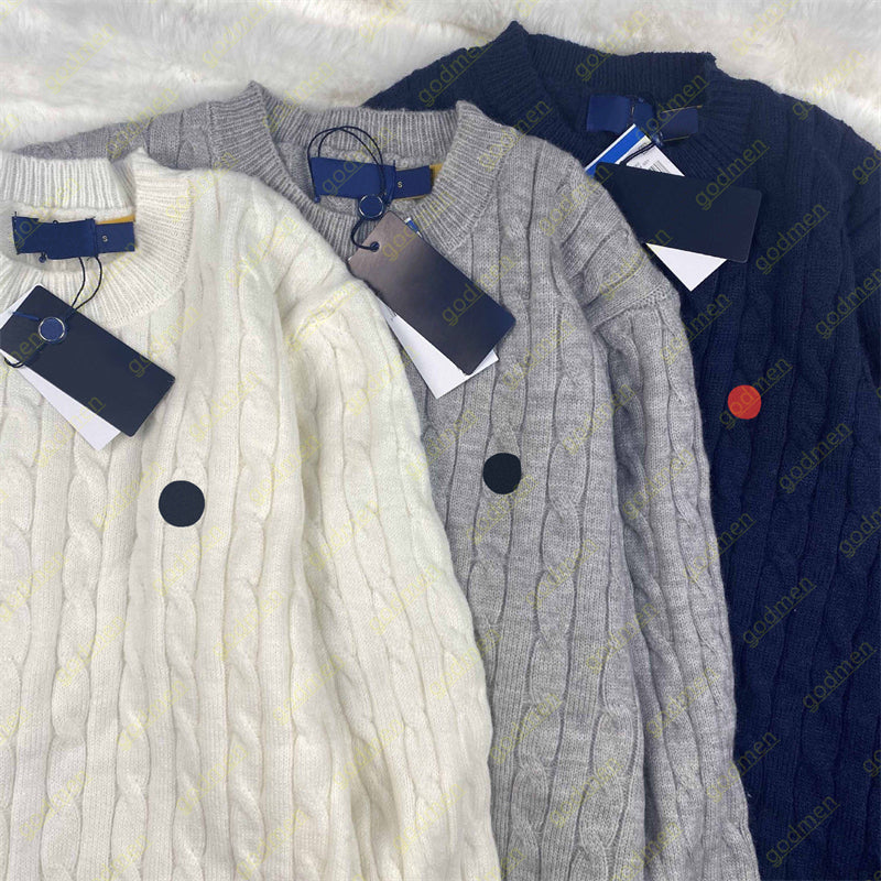 Designer Mens Sweaters Womens Sweaters Wool Casual High Quality Pull up Half Zipper Womens Hoodie Collar Jacket Winter Long Sleeve Cardigan Sweater