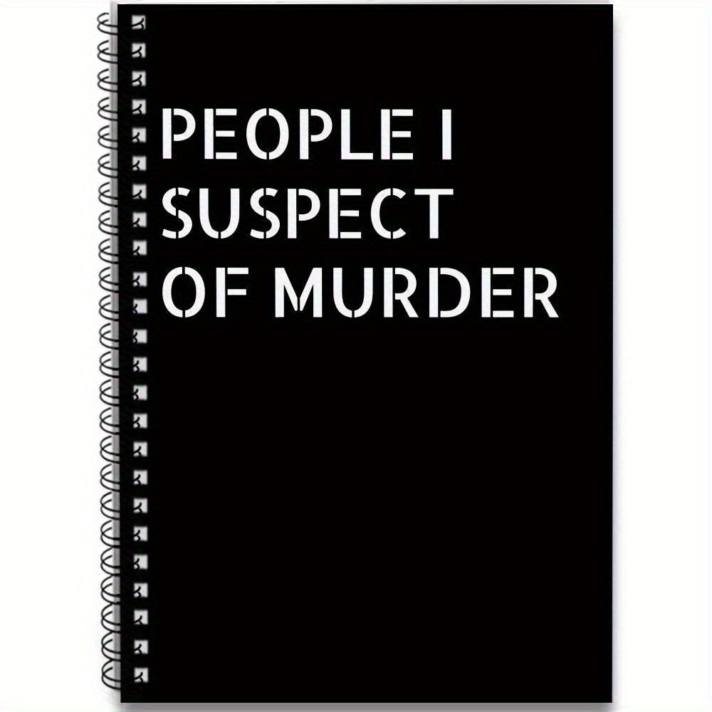 TEMU 1pc Humorous Spiral Coil Notebook With Perforated Pages - 8.26x5.7 Inch Bohemian Style To-do List, Daily Planner & Meeting Notes Journal - Funny