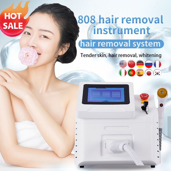 Diode Laser Painless hair removal machine Three wavelengths 755nm 808nm 1064nm 20 million Shots Skin rejuvenation
