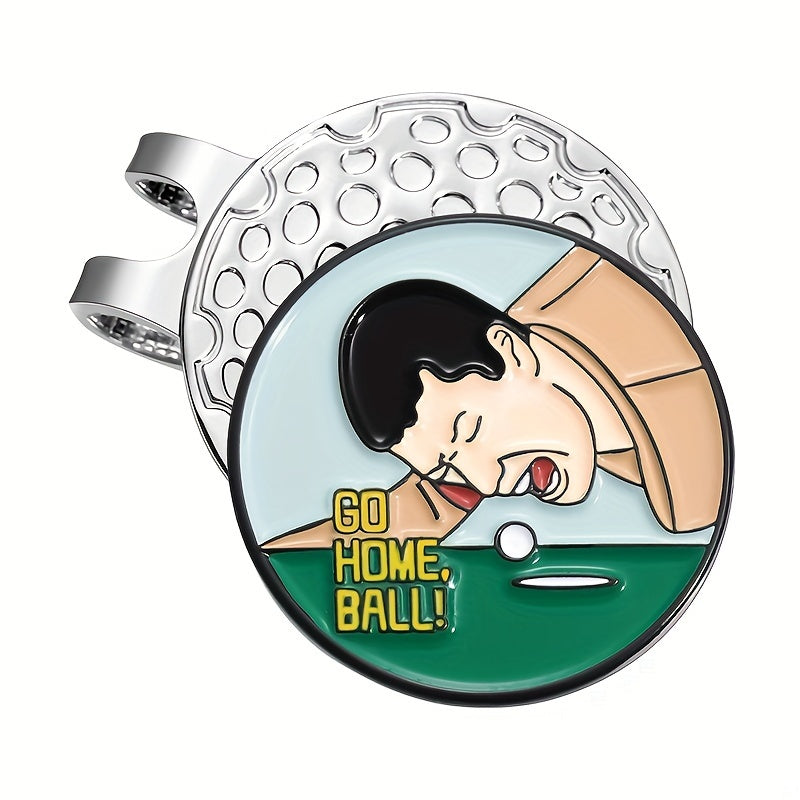 TEMU Golf Ball Marker With Magnetic Hat Clip - Durable Iron Construction, Humorous Golf Accessory, Ideal Gift For Men And Women, Golf Accessories