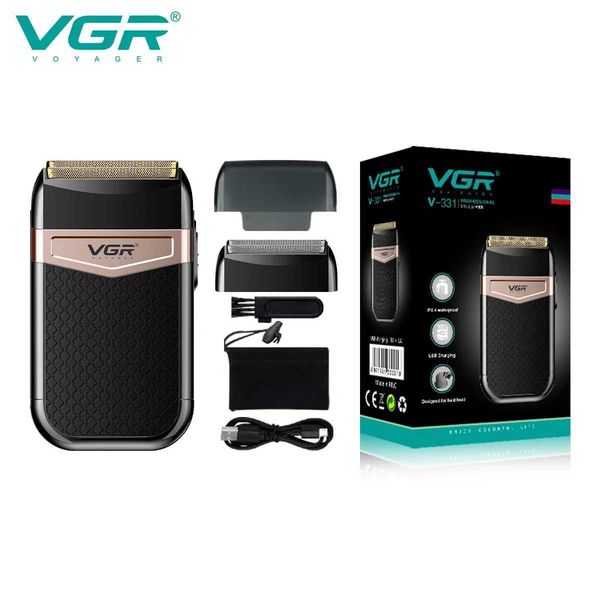 VGR Foil Shaver Professional Electric Shavers Foils Face Razor Shaving Machine Waterproof Beard Trimmer for Men V-331CL240730