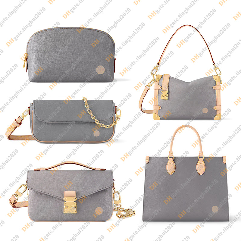 Ladies Fashion Casual Designe Luxury Grey Totes Handbag Top Handbag Bag Shoulder Bags Crossbody Top Mirror Quality M12440 M12778 M12429 M12428 M1241