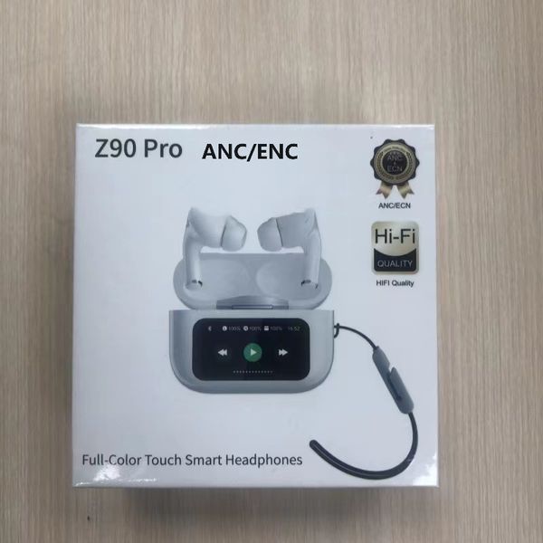 for Airpods Full-color touch Smart Headphone ANC Z90 Pro Bluetooth Wireless Earphones Active Noise Cancelling Earbud bluetooth in-Ear Earpho