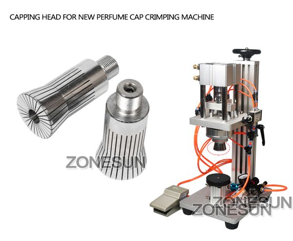 ZONESUN Capping Head for Perfume Cap Crimping Machine Capper Metal Cap Press Machine Capping Machine