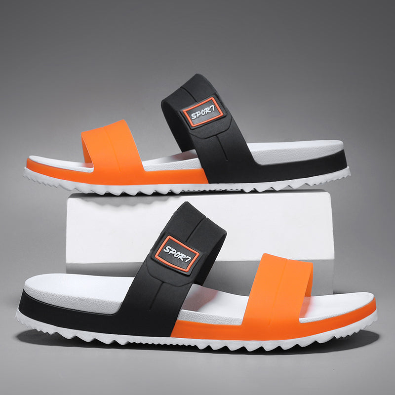 Fashion Men&#039;s Slippers Indoor Outdoor Sandals Beach Comfortable Slides Men Casual Shoes Flip-flops Mens Non-slip Home Slippers