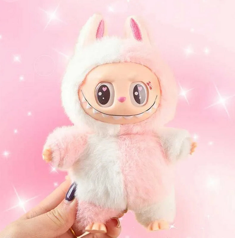 2025 New Labubu Bubble Heartbeat aron Modified Cream Peach Toy Surprise Prevalent Birthday Holiday Gift Keychain Pendant Fashion Accessories