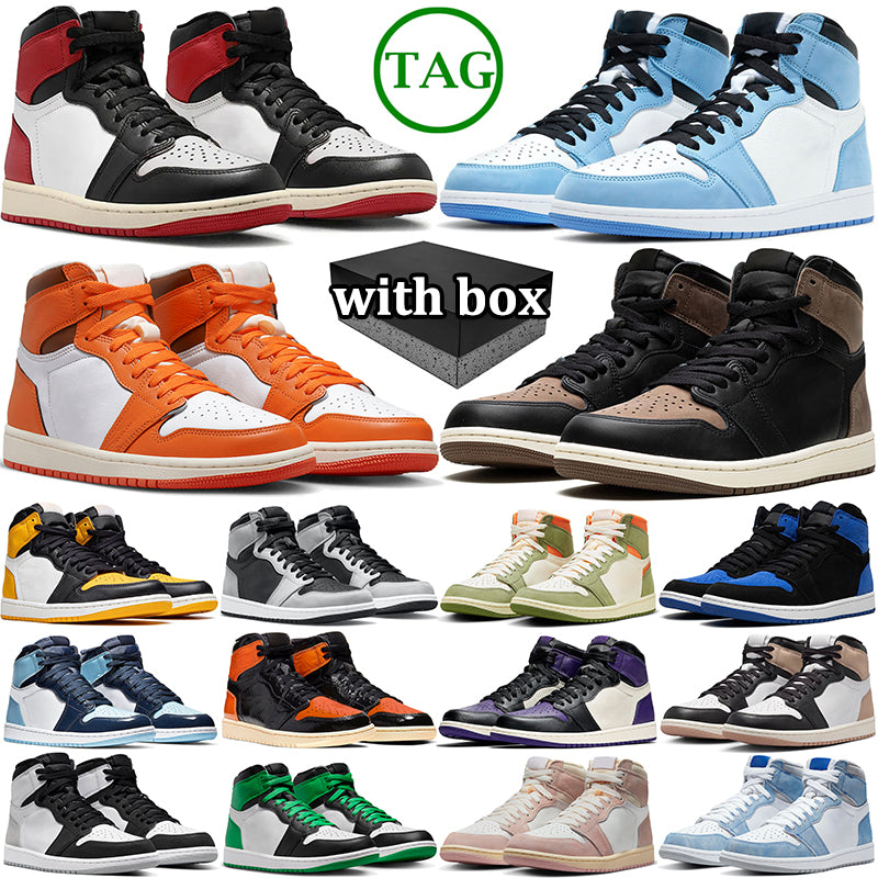 free shipping men women basketball shoes mens sneakers black white bred blue yellow pink green purple ivory mens trainers sports shoes with box size